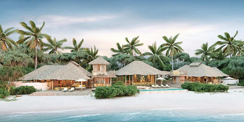 Luksuzna vila na plaži Soneva Secret z bazenom